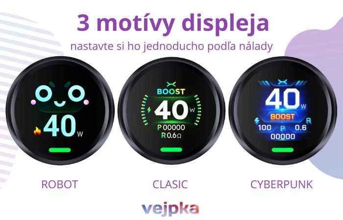 OXVA Nexlim 3 motívy displeja